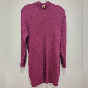 St.John for Saks Fifth Ave• Vintage Luxury fuscia colored sweater dress. Sz 2